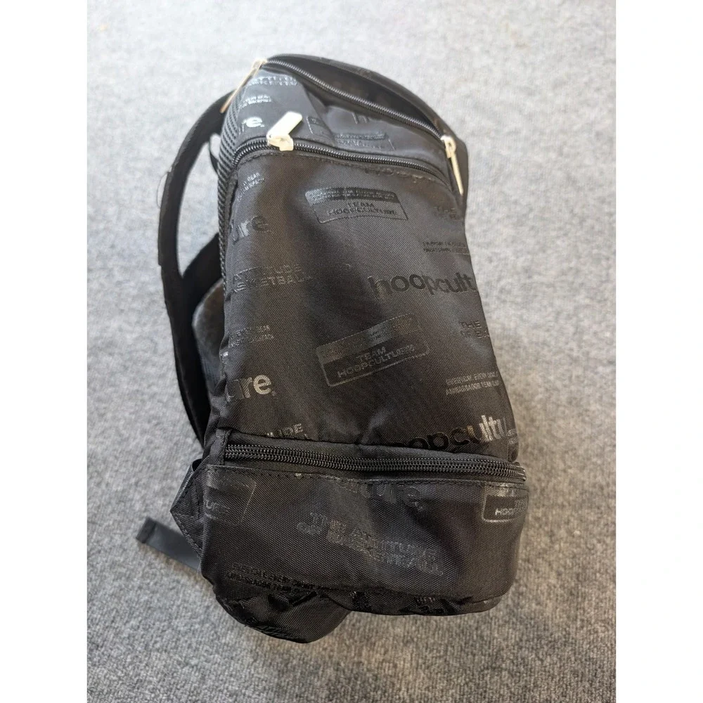Hoop Culture HOOPSQUAD Basketball Backpack Black Travel Gym Bag Shoes Pocket